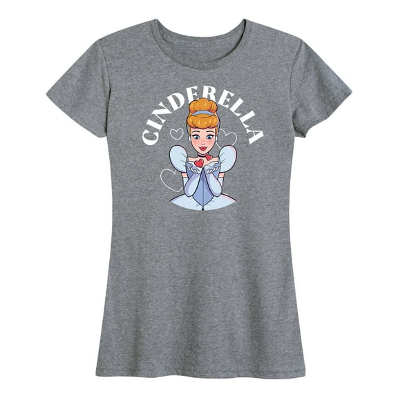 Disney Princess - Cinderella Kiss - Women's Short Sleeve Graphic T-Shirt