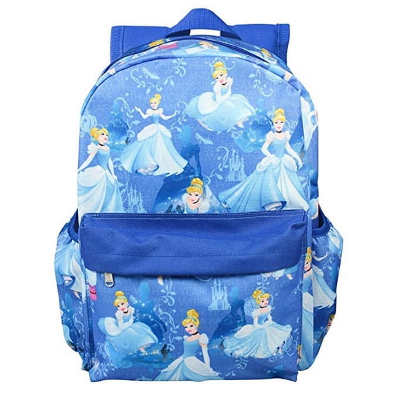 Backpack - Disney - Princess Cinderella Blue 16" New 003340