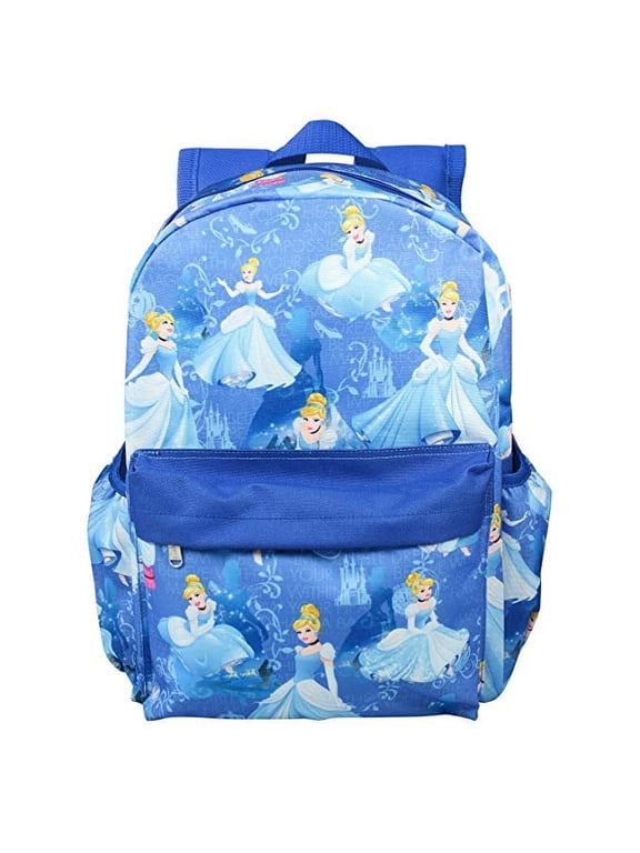 Backpack - Disney - Princess Cinderella Blue 16" New 003340