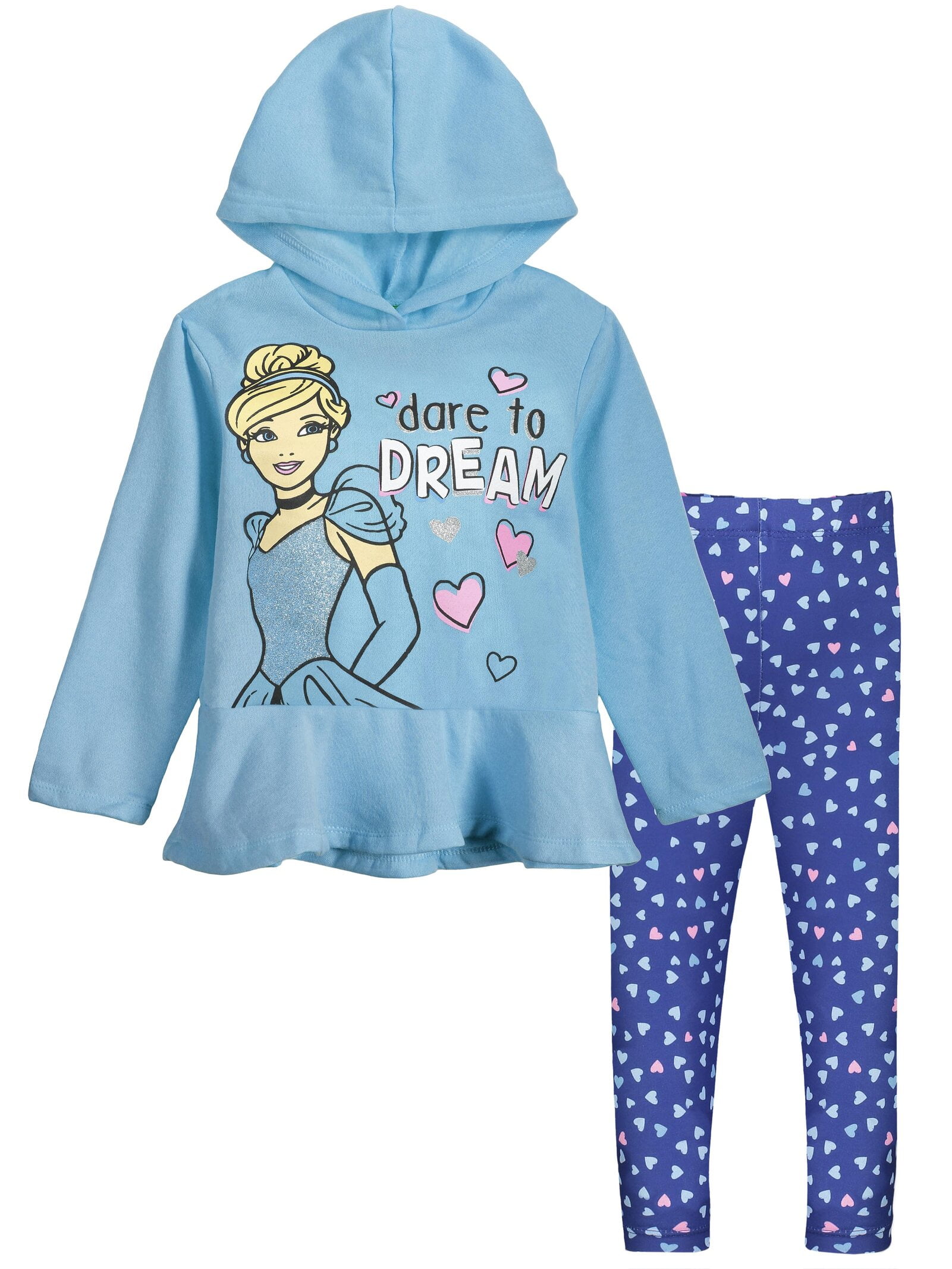 Combo of Girls Little Penguin Hooded Sweater Dress with Black Leggings