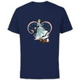 thumbnail image 1 of Disney Princess Cinderella Magic Spell - Short Sleeve Cotton T-Shirt for Adults - Customized-Navy, 1 of 5