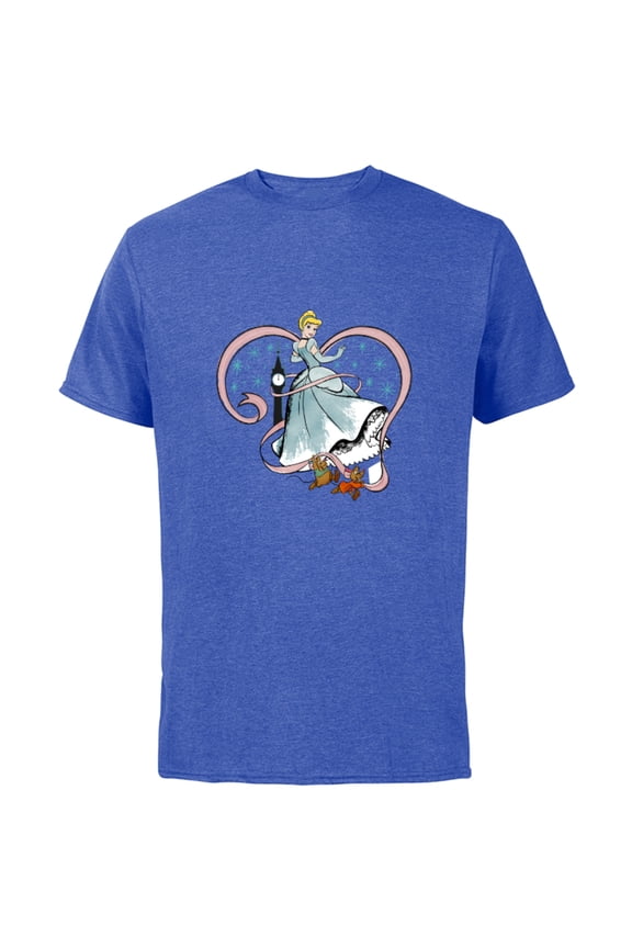 Princess Cinderella Magic Spell - Short Sleeve Cotton T-Shirt for Adults - Customized-Royal Heather