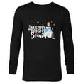 thumbnail image 1 of Disney Princess Cinderella Merry Bright Beautiful Holiday Standard - Long Sleeve T-Shirt for Men – Customized-Black, 1 of 5