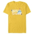 thumbnail image 1 of Disney Princess Cinderella Merry Bright Beautiful Holiday Standard - Short Sleeve Blended T-Shirt for Adults – Customized-Yellow, 1 of 5