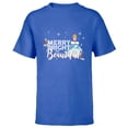 thumbnail image 1 of Disney Princess Cinderella Merry Bright Beautiful Holiday Standard - Short Sleeve T-Shirt for Kids – Customized-Royal, 1 of 5