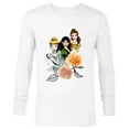 thumbnail image 1 of Disney Princess Cinderella Mulan Belle Floral - Long Sleeve T-Shirt for Men - Customized-White, 1 of 5