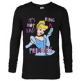 thumbnail image 1 of Disney Princess Cinderella Not Easy Being a Princess T-Shirt - Long Sleeve T-Shirt for Men - Customized-Black, 1 of 5