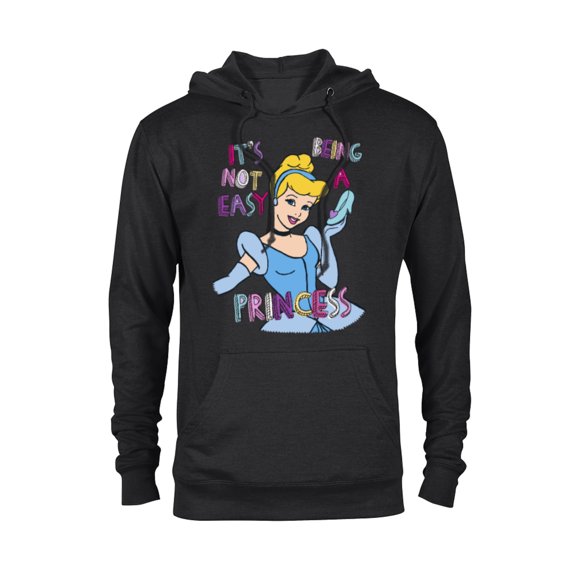 Disney Princess Cinderella Not Easy Being a Princess T-Shirt - Pullover Hoodie for Adults - Customized-Black