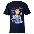 thumbnail image 1 of Disney Princess Cinderella Not Easy Being a Princess T-Shirt - Short Sleeve T-Shirt for Kids - Customized-Navy, 1 of 5