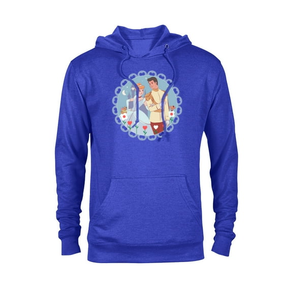 Disney Princess Cinderella & Prince Charming Valentine’s Day - Pullover Hoodie for Adults - Customized-Royal