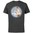 thumbnail image 1 of Disney Princess Cinderella & Prince Charming Valentine’s Day - Short Sleeve Cotton T-Shirt for Adults - Customized-Charcoal, 1 of 5