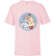 thumbnail image 1 of Disney Princess Cinderella & Prince Charming Valentine’s Day - Short Sleeve T-Shirt for Kids - Customized-Soft Pink, 1 of 5
