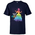 thumbnail image 1 of Disney Princess Cinderella Rainbow Turn Up Your Magic- Short Sleeve T-Shirt for Kids - Customized-Navy, 1 of 5