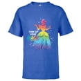 thumbnail image 1 of Disney Princess Cinderella Rainbow Turn Up Your Magic- Short Sleeve T-Shirt for Kids - Customized-Royal, 1 of 5