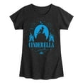 thumbnail image 1 of Disney Princess - Cinderella Silhouette - Girls Fitted Short Sleeve T-Shirt, 1 of 5
