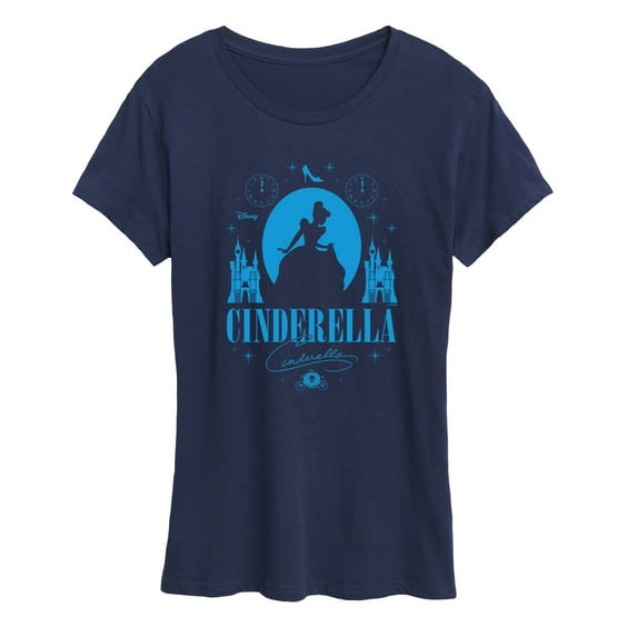 Disney Princess - Cinderella Silhouette - Women's Short Sleeve Graphic T-Shirt