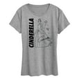 thumbnail image 1 of Disney Princess - Cinderella Sketch - Women's Short Sleeve Graphic T-Shirt, 1 of 5