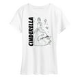 thumbnail image 1 of Disney Princess - Cinderella Sketch - Women's Short Sleeve Graphic T-Shirt, 1 of 5