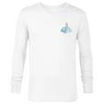 thumbnail image 1 of Disney Princess Cinderella Small Print - Long Sleeve T-Shirt for Men - Customized-White, 1 of 5