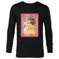thumbnail image 1 of Disney Princess Cinderella Tiana Belle Valentine Day Friends - Long Sleeve T-Shirt for Men - Customized-Black, 1 of 5