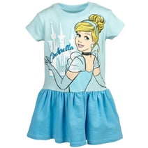 Disney Princess Cinderella Toddler Girls French Terry Dress Toddler to Big Kid