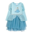 thumbnail image 1 of Disney Princess Cinderella Tutu Dress for Girls  Glittery Layered Tutu Party Outfit Blue, 6, 1 of 2