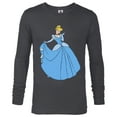 thumbnail image 1 of Disney Princess Cinderella in Ballgown Classic T-Shirt - Long Sleeve T-Shirt for Men - Customized-Charcoal Heather, 1 of 5