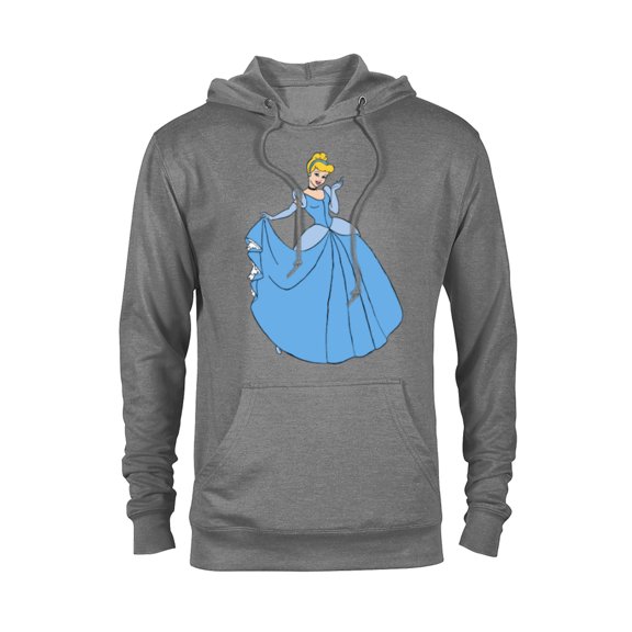 Disney Princess Cinderella in Ballgown Classic T-Shirt - Pullover Hoodie for Adults - Customized-Graphite Heather