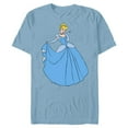 thumbnail image 1 of Disney Princess Cinderella in Ballgown Classic T-Shirt- Short Sleeve Blended T-Shirt for Adults - Customized-Ocean Blue, 1 of 5