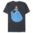 thumbnail image 1 of Disney Princess Cinderella in Ballgown Classic T-Shirt- Short Sleeve Blended T-Shirt for Adults - Customized-Navy Heather, 1 of 5