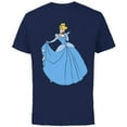 thumbnail image 1 of Disney Princess Cinderella in Ballgown Classic T-Shirt - Short Sleeve Cotton T-Shirt for Adults - Customized-Navy, 1 of 5