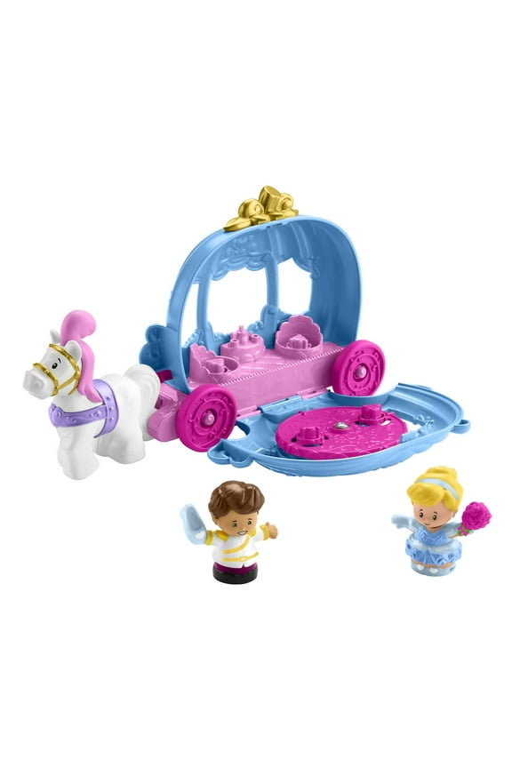 Disney Princess Cinderellas Dancing Carriage Little People Toddler Playset with Horse & Figures