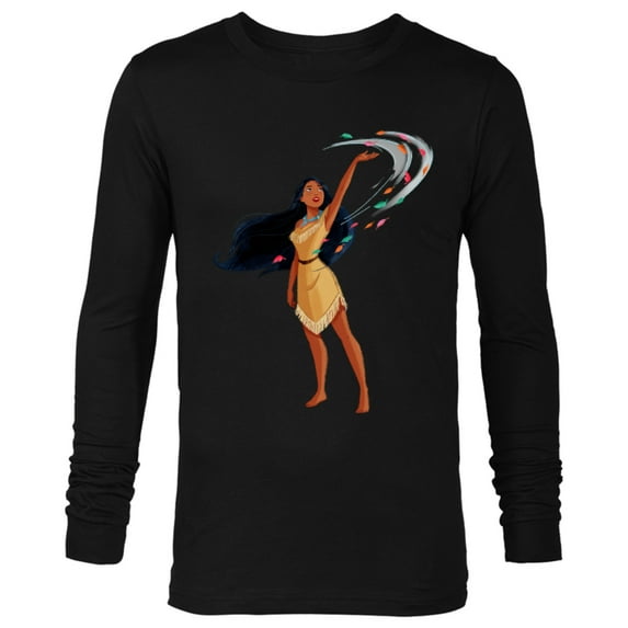Disney Princess Classic Pocahontas - Long Sleeve T-Shirt for Men - Customized-Black