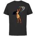 thumbnail image 1 of Disney Princess Classic Pocahontas - Short Sleeve Cotton T-Shirt for Adults - Customized-Black, 1 of 5