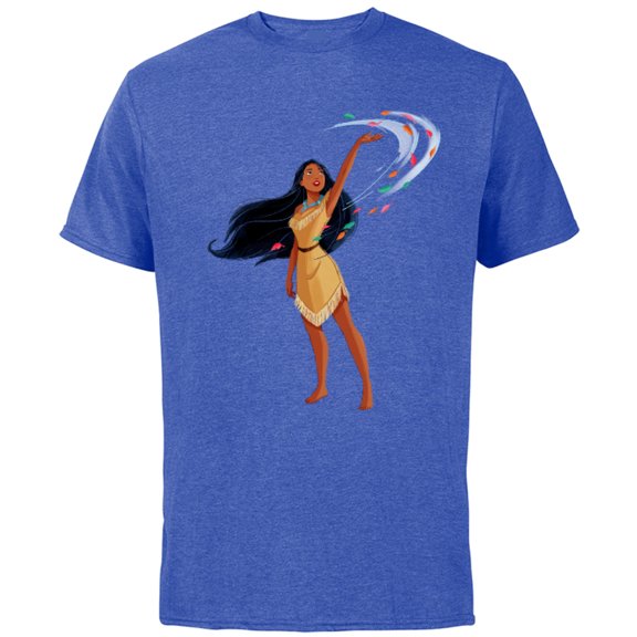 Disney Princess Classic Pocahontas - Short Sleeve Cotton T-Shirt for Adults - Customized-Royal Heather