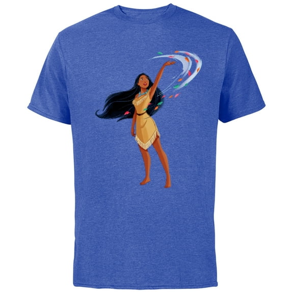 Disney Princess Classic Pocahontas - Short Sleeve Cotton T-Shirt for Adults - Customized-Royal Heather