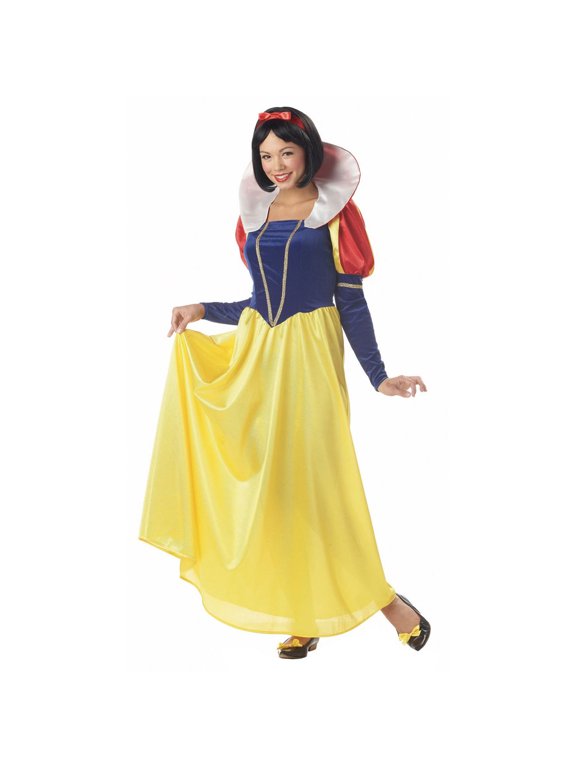 Classic Snow White Women's Halloween Fancy-Dress Costume for Adult, L