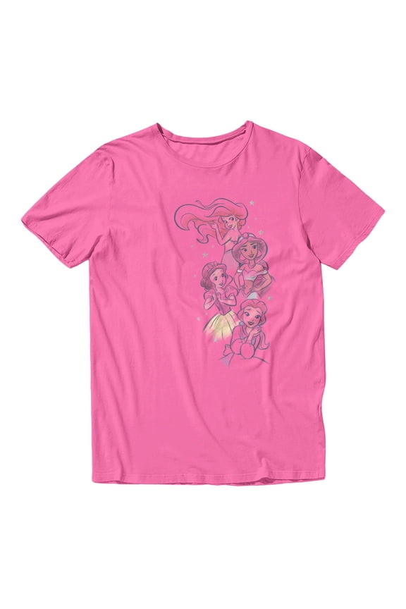 Princess Colored Sketch Men's T Shirt (Azalea, S-XXXL)