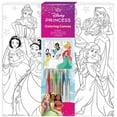 thumbnail interactive-video image 1 of Disney Princess Coloring Art Set, Includes 10-inch x10-inch Canvas and 12 Markers, Unisex, Child, Multi-Color, 1 of 5