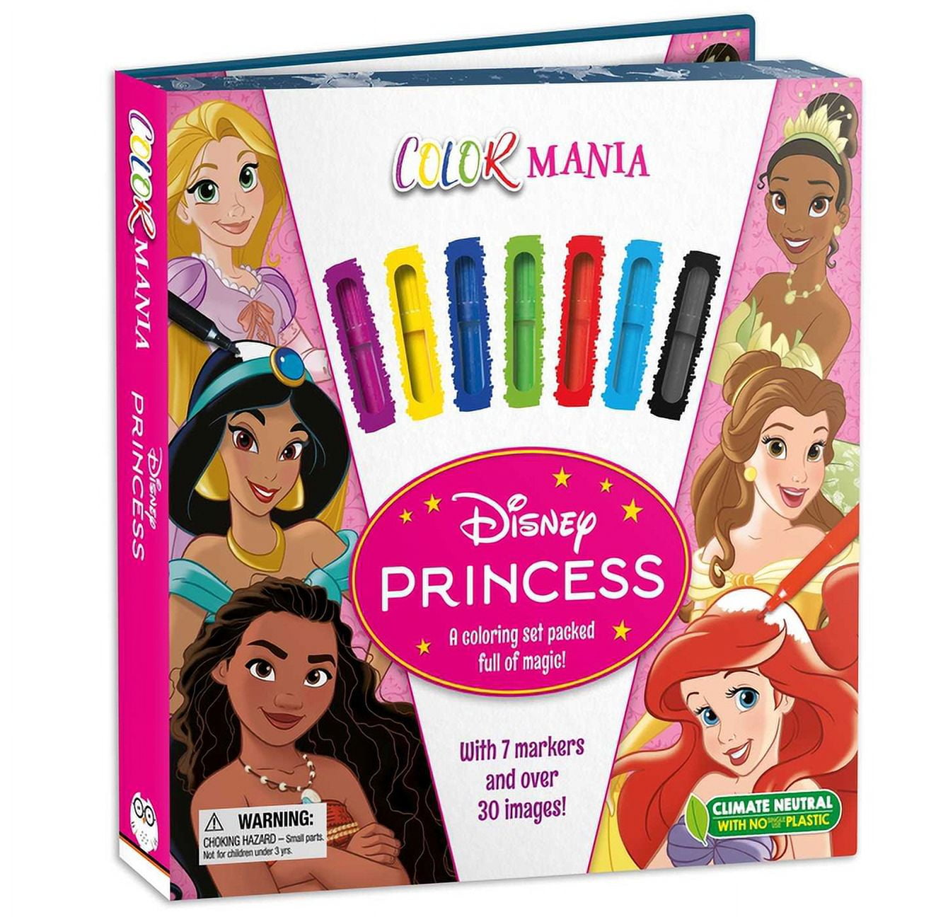 Disney Princess: Colormania : with 7 Felt Tip Pens and 30 Pages of Coloring (Mixed media product)