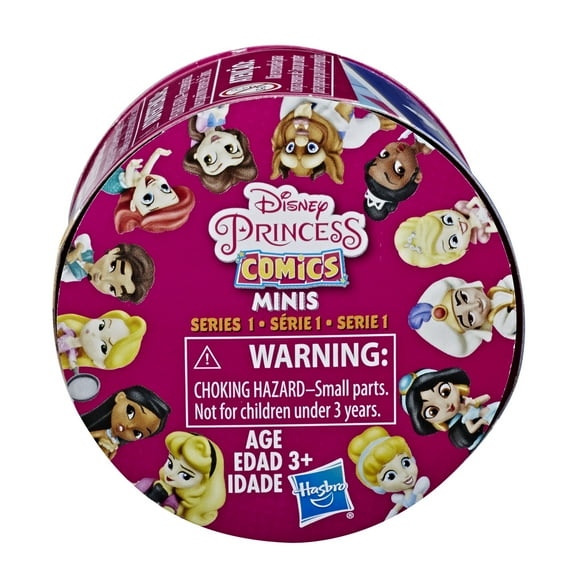 Disney Princess Comics 2-Inch Collectible Dolls, Doll Surprise Blind Box with Favorite Disney Comic Book Characters, Series 1 for Ages 3 & Up