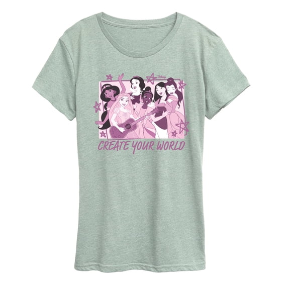 Disney Princess - Create Your World - Women's Short Sleeve Graphic T-Shirt