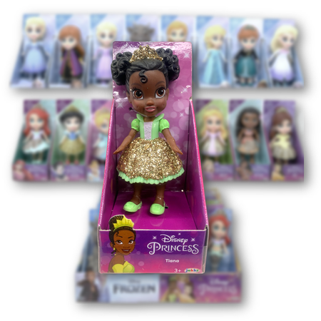 Disney Princess Cute Mini Poseable 3.5" Doll The Princess and the Frog TIANA Packed in Clear Display Box