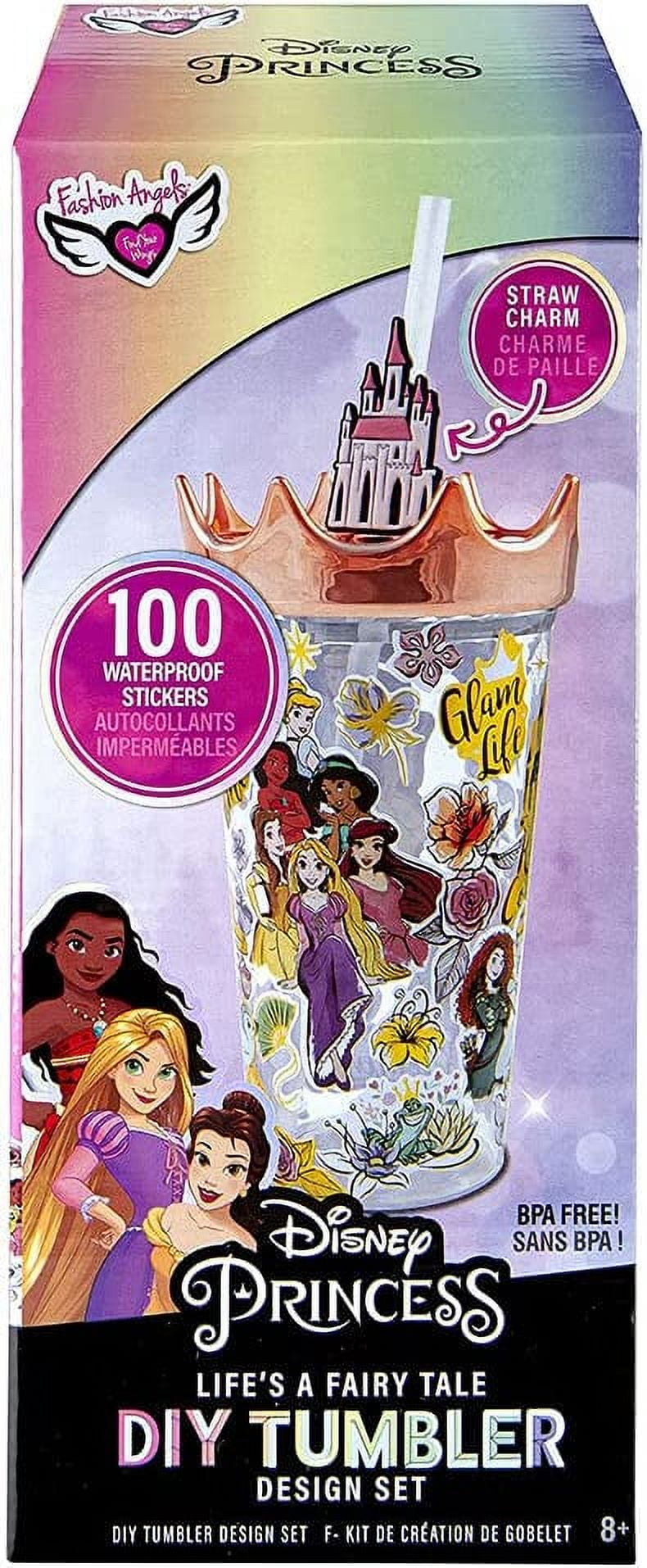 Disney Princess Tumbler with Crown Straw: Tumblers