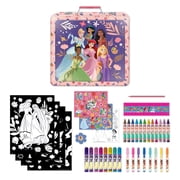 Disney Princess Deluxe Activity Art Set with Metal Carrying Case, 200+ Pieces