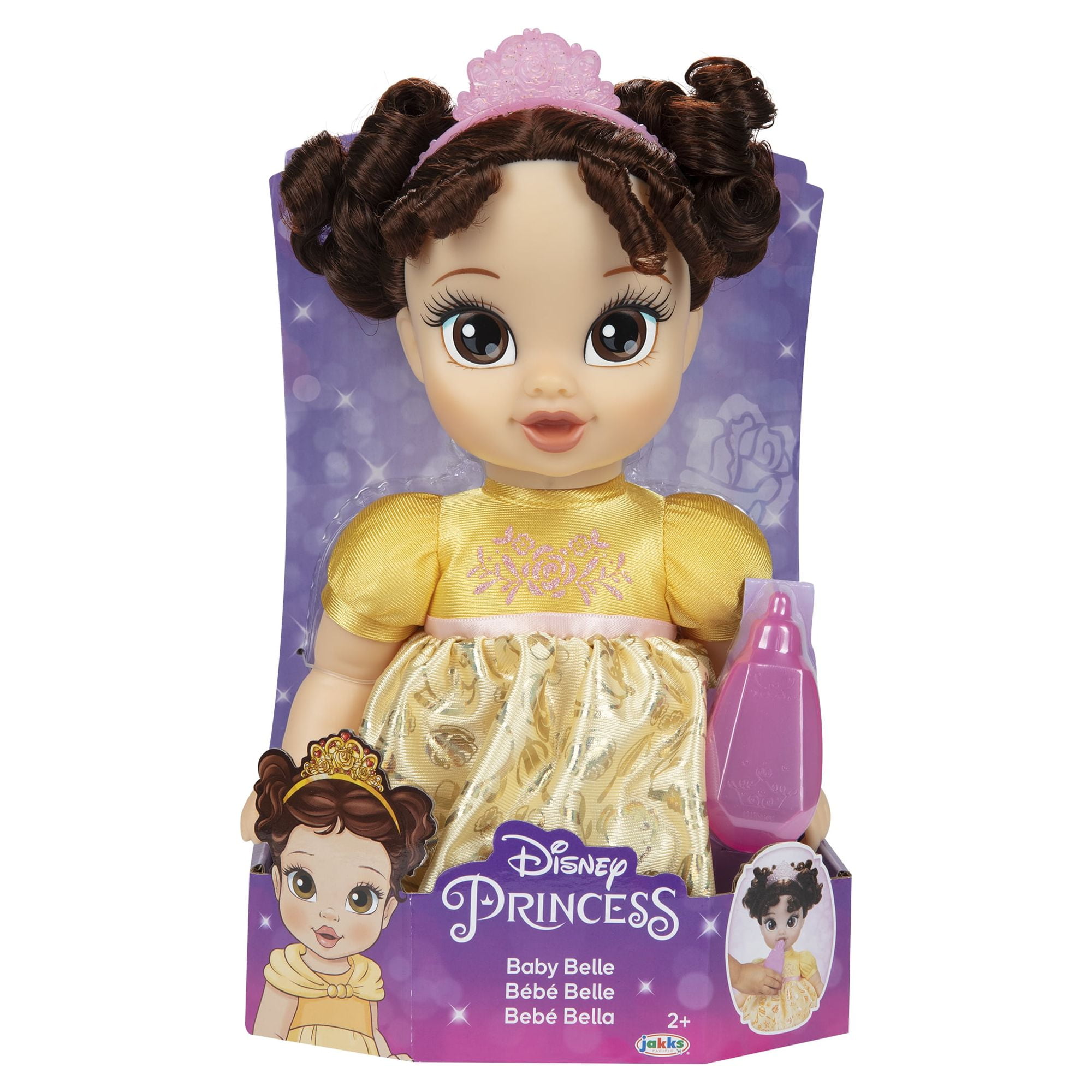 Disney Princess Deluxe Belle Baby Doll Includes Tiara and Bottle, for ...