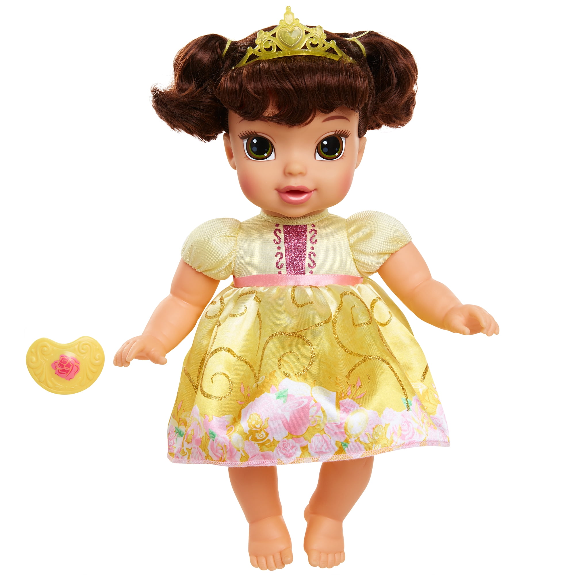 Disney Princess Deluxe Belle Baby Doll Includes Tiara and Bottle for ...