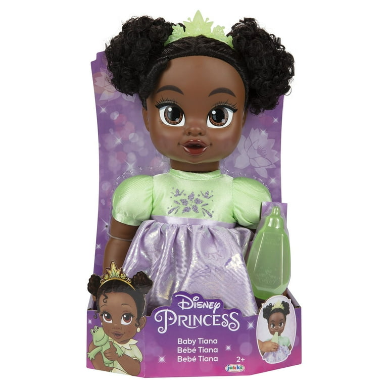 Disney Princess Deluxe Toddler Soft Tiana Baby Doll, inch