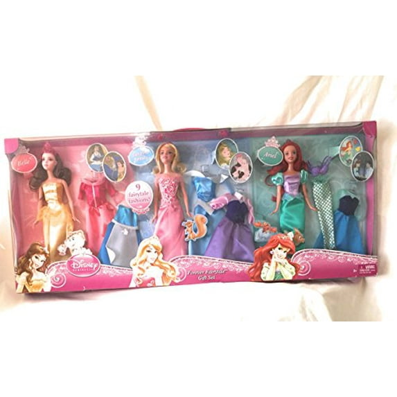 Disney Princess Dreams Come True 3 Dolls & Fashions Gift Set