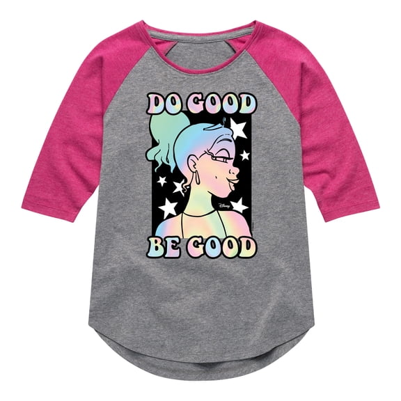 Disney Princess - Do Good Be Good - Toddler & Youth Girls Raglan Graphic T-Shirt
